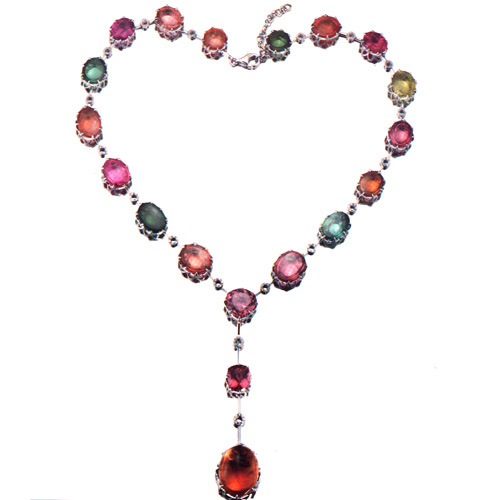 Tourmaline Platinum Necklace