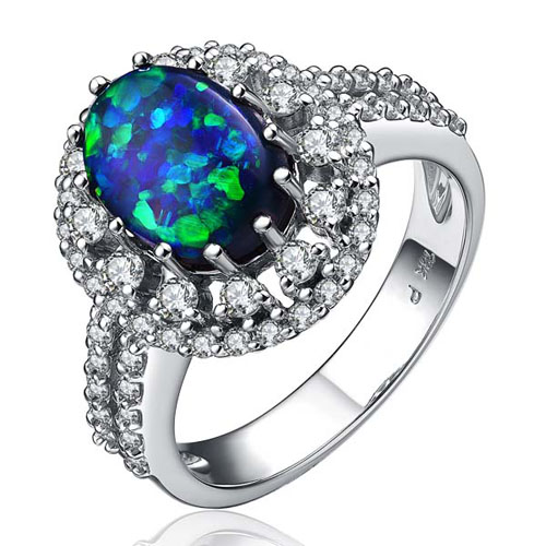 Black Opal Ring