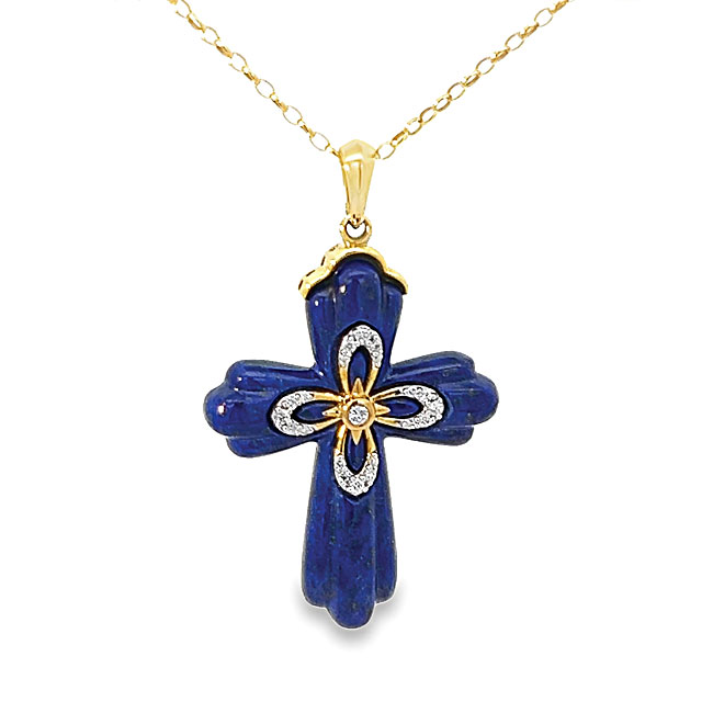 18KY CROSS Pendant